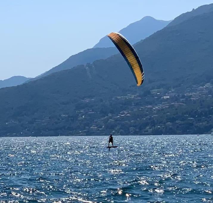Lago-Apartment Midy, Sfeervol, Zwembad, Airco Domaso Exteriér fotografie